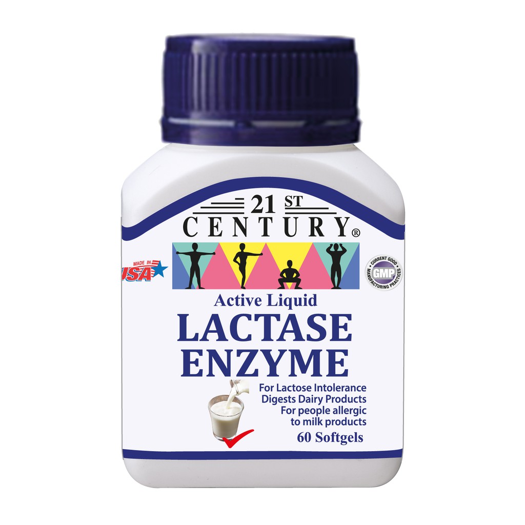 Active Liquid Lactase Enzyme 125mg 60 Softgels For Lactose Intolerance Shopee Singapore