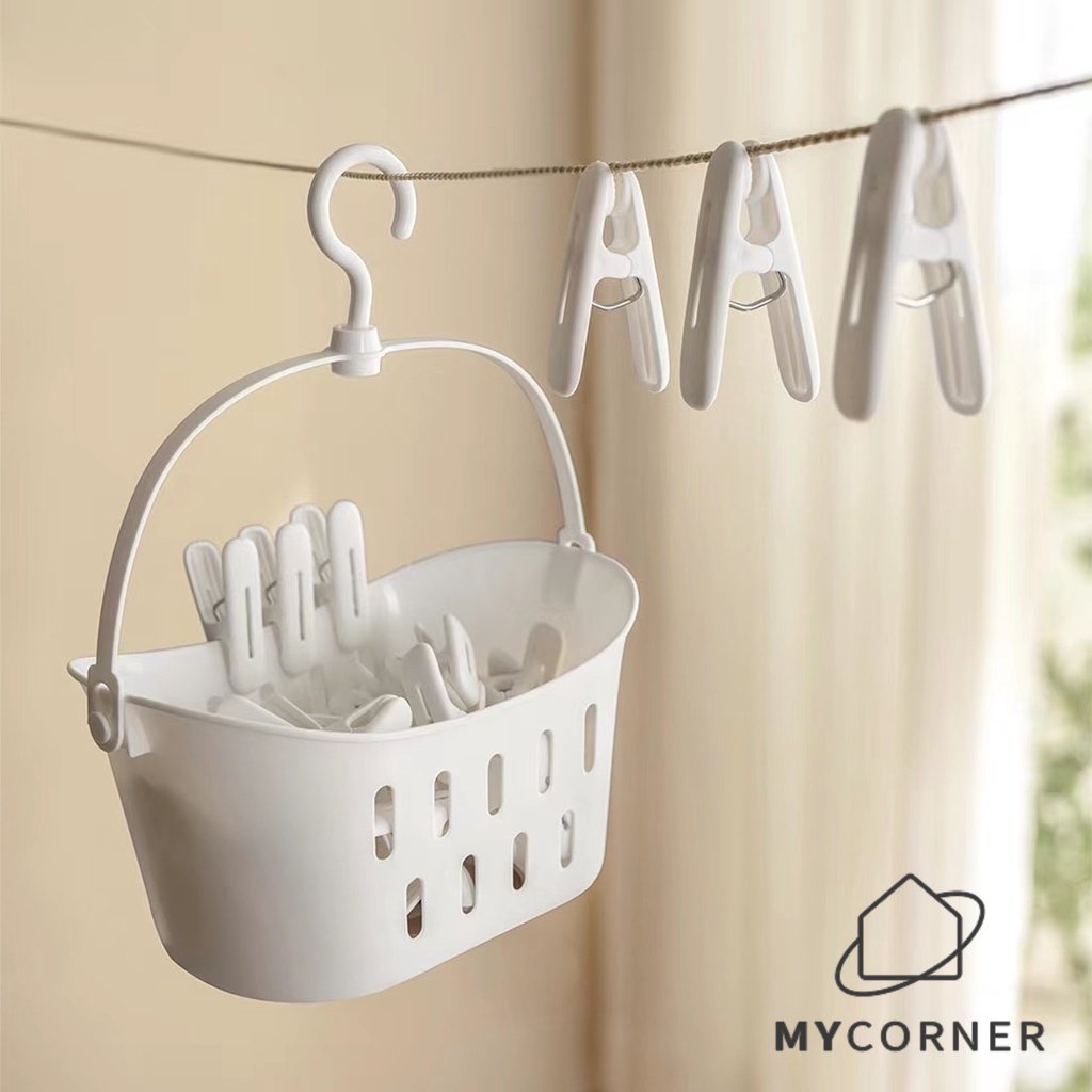 MyCorner SG Stock 12Pcs Clothes Peg Clothespin Clothes Hanger Laundry