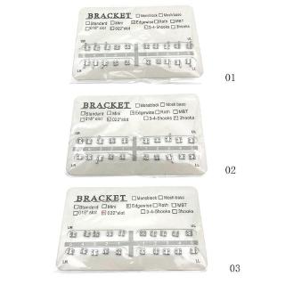Dental Orthodontic Edgewise Metal Brackets Braces 345Hooks/3Hooks/No Hook B5M6 #2