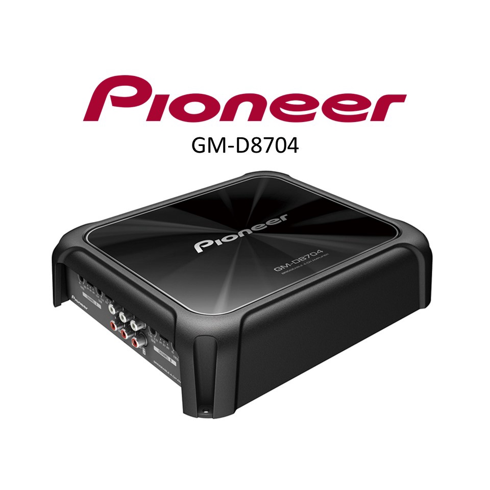 Pioneer GM-D8704 4-Channel - Class FD, 1200w Max Power - Bridgeable ...