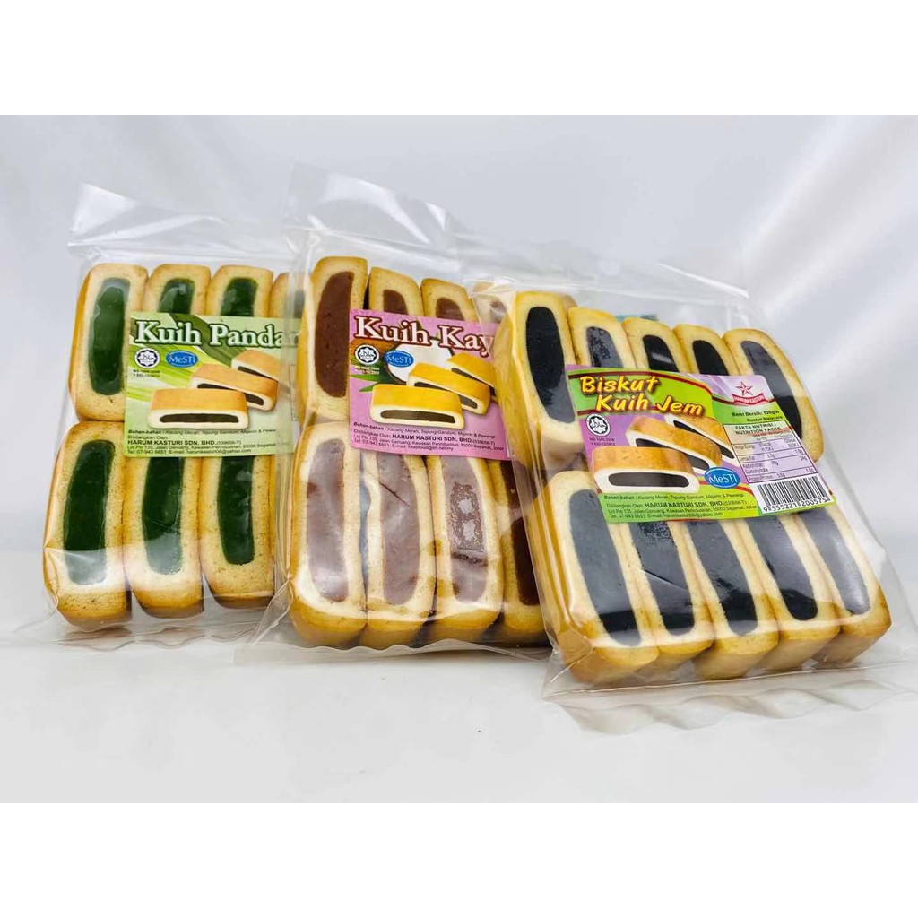 Harum Kasturi Red Bean Kuih Potong Original / Durian / Pandan / Rich ...