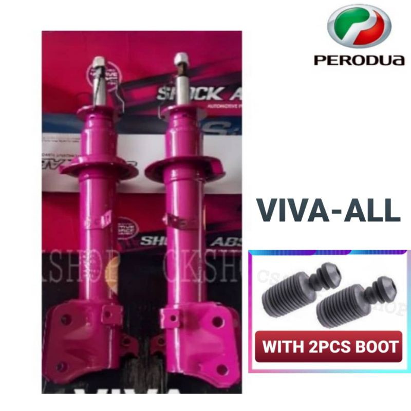 Viva All 1set 2pcs Absober Front Ksw Heavy Duty Twin Valve Half Oil And Half Gas Mix Best Match Shopee Singapore