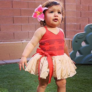 Xzq Toddler Baby Girl Kid Moana Costume Polynesian Fancy Dress Summer Clothes Shopee Singapore