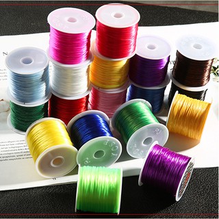 Image of 0.8mm Thickness 60m/Roll 18 Colors Elastic Beading Line Cord Thread String Strong Stretchy Diy