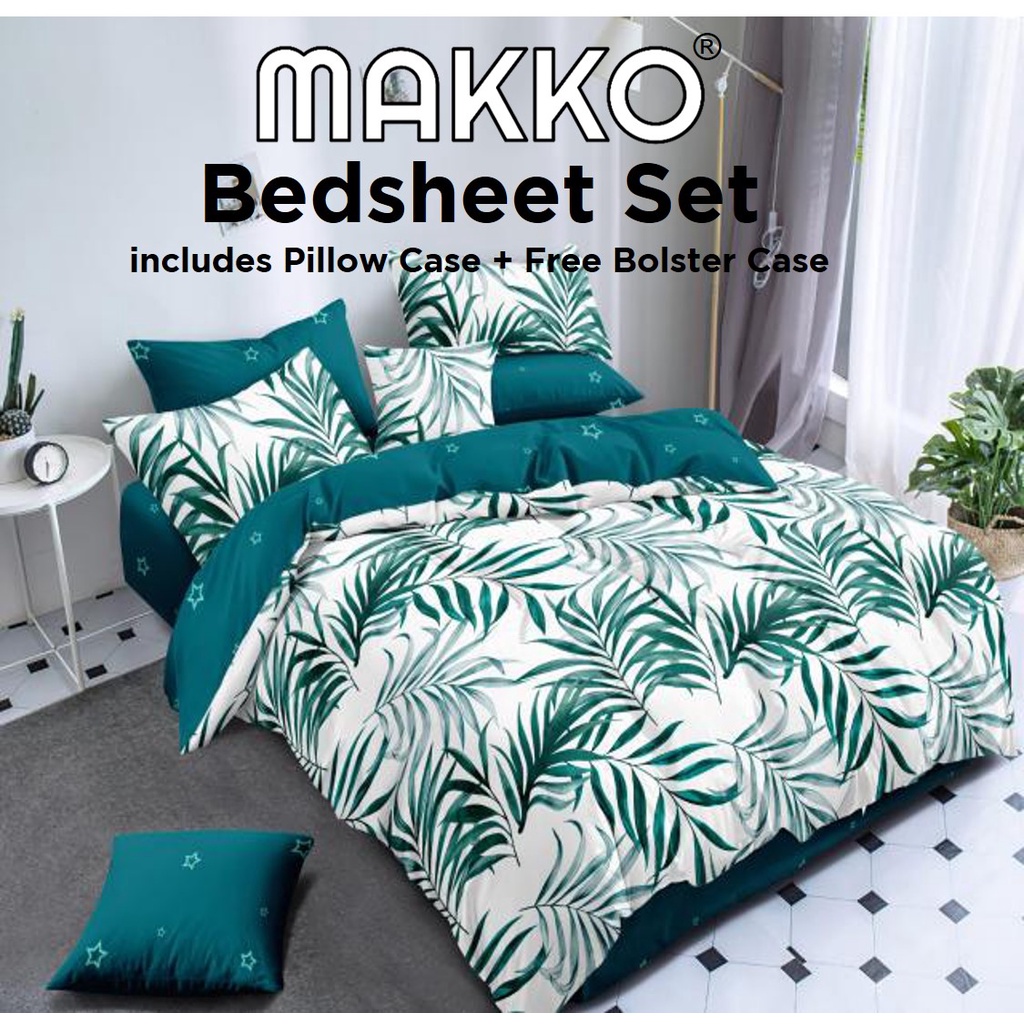 MAKKO Fitted Bedsheet Set ★ Quilt Cover Sold Separately ★ Single/Super