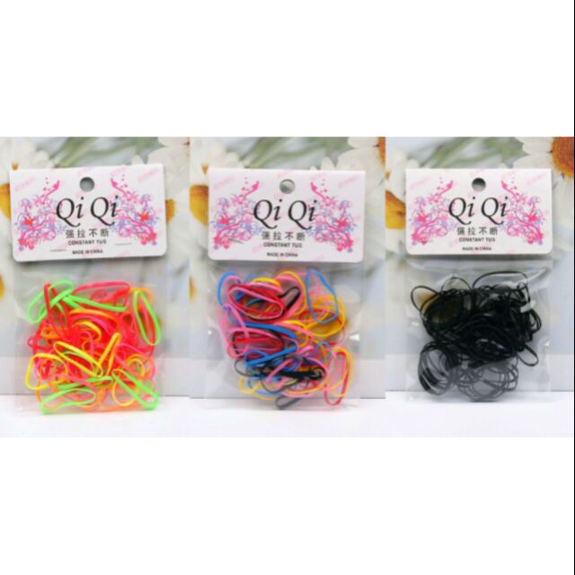 Colourful Ponytail Elastic Rubber Band Warna  warni  Getah  