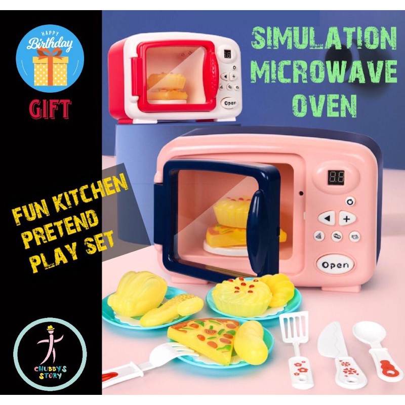 play kitchen with working microwave