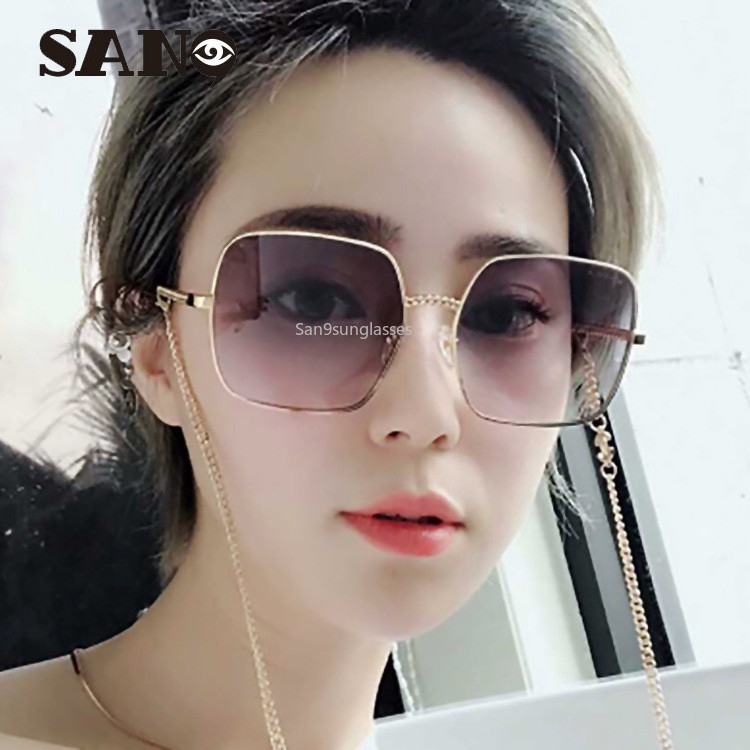 square metal frame sunglasses