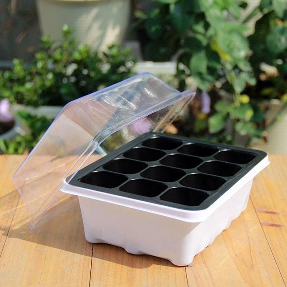 Seed Propagator Trays /12 Cell Seed Germination Growing Starter Tray / Nursery Tray / Plant