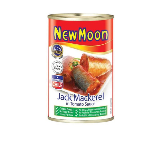 New Moon Jack Mackerel in Tomato Sauce, 425 Grams (Halal) Shopee Singapore