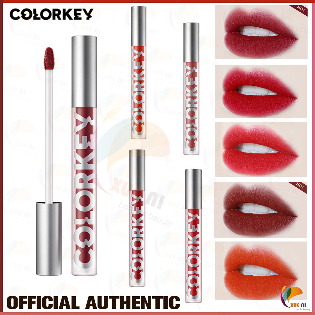 OFFICIAL AUTHENTIC COLORKEY Velvety matte air Lip Gloss Lipstick