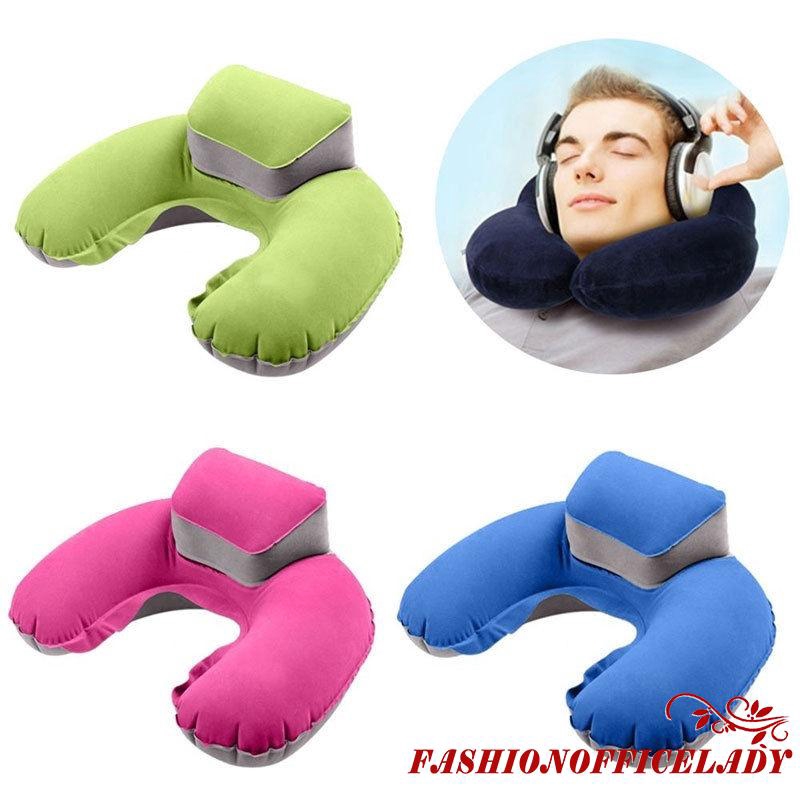 O L Neck Soft U Shape Pillow Office Travel Rest Inflatable Air