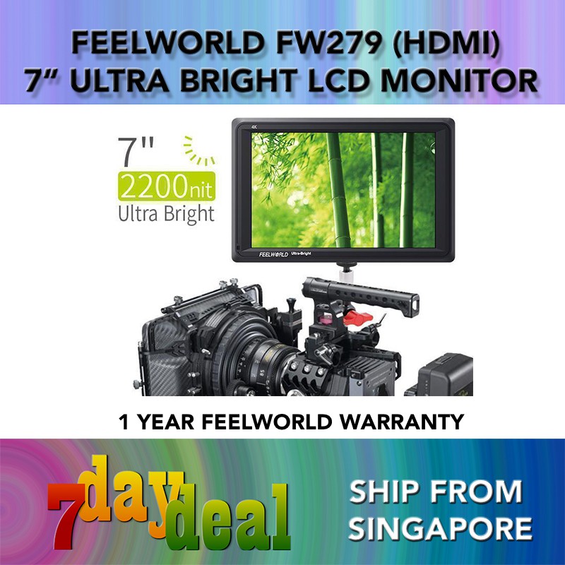 FeelWorld FW279 フィールドモニター 超高輝度 2200nit おしゃれ 49.0%割引