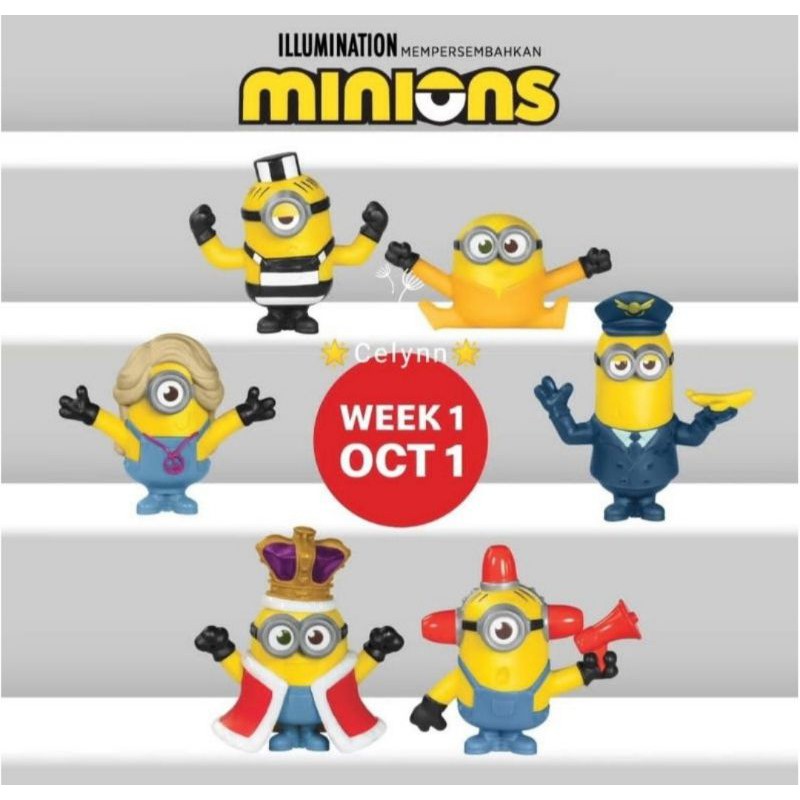 Mcdonald S Happy Meal Minions The Rise Of Gru Kids Toys Shopee Singapore