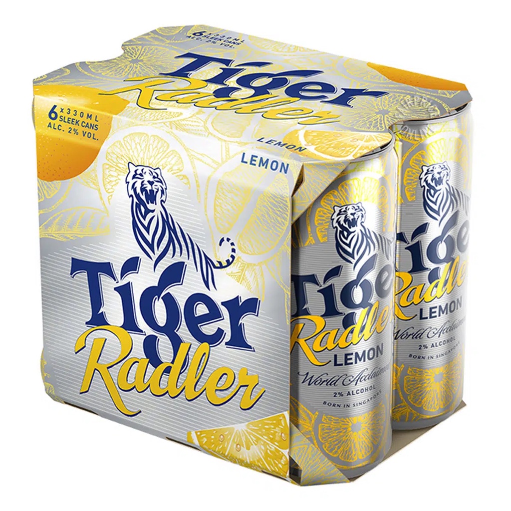 Tiger Radler Beer Can Lemon 6 x 330ml BrandTiger Brand Shopee