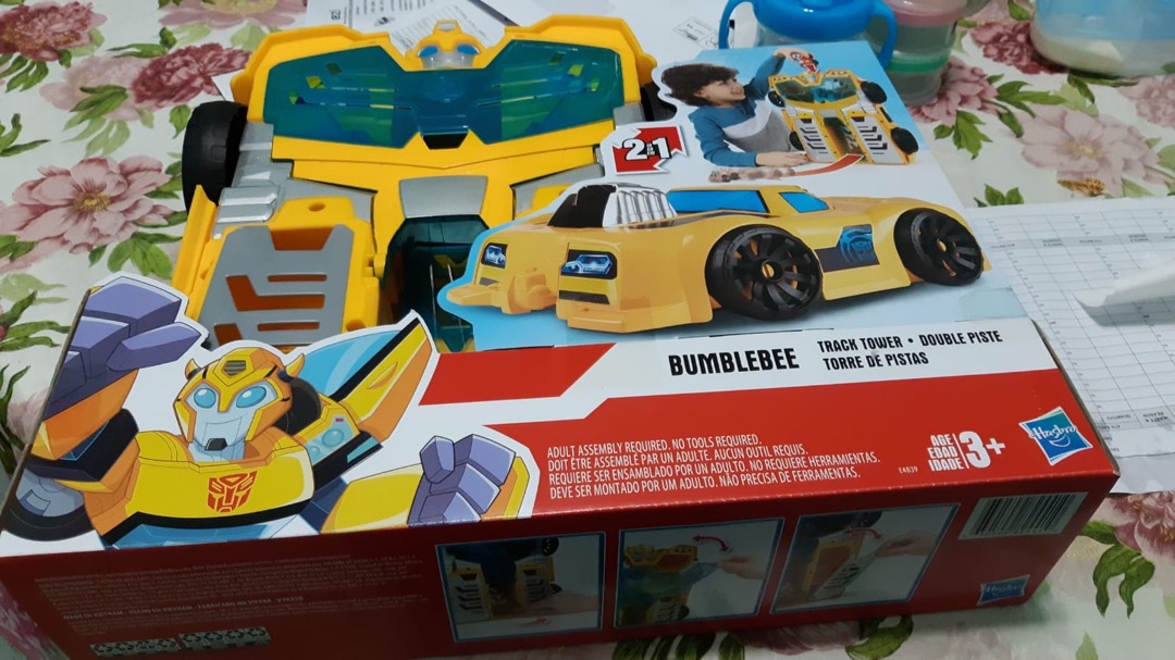playskool heroes transformers rescue bots academy bumblebee track tower