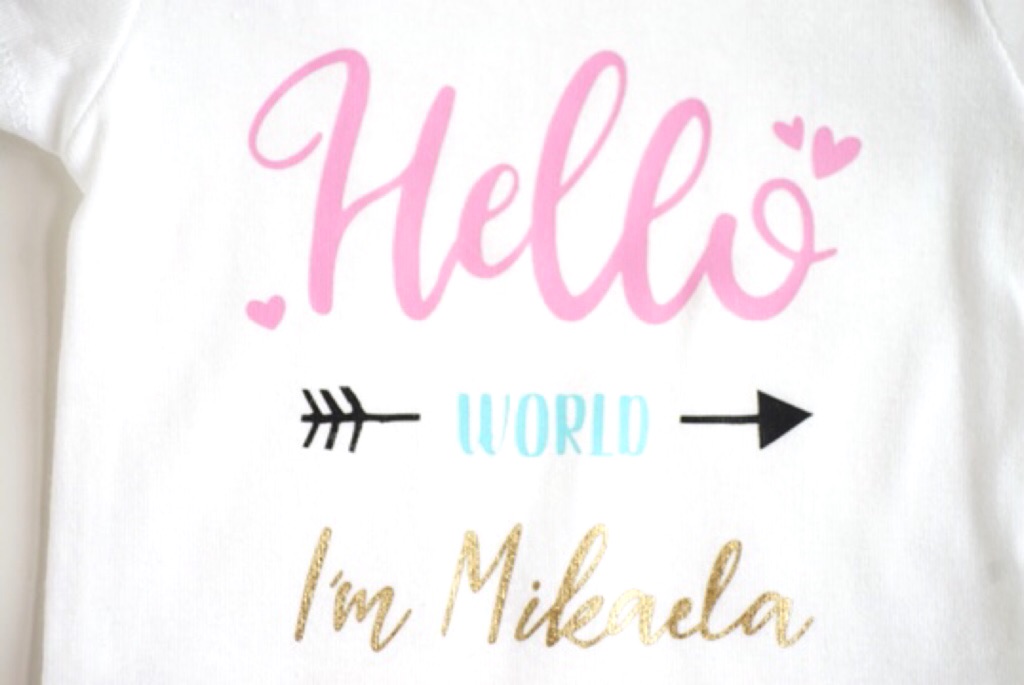 carter's hello world onesie