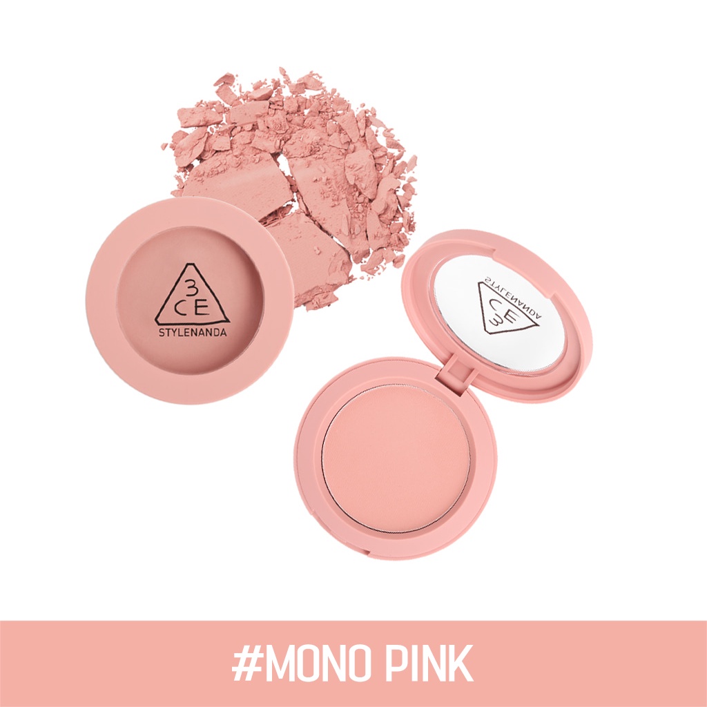 3CE] Mood Recipe Face Blush_Nude peach/Mono pink/Rose beige | Shopee Singapore