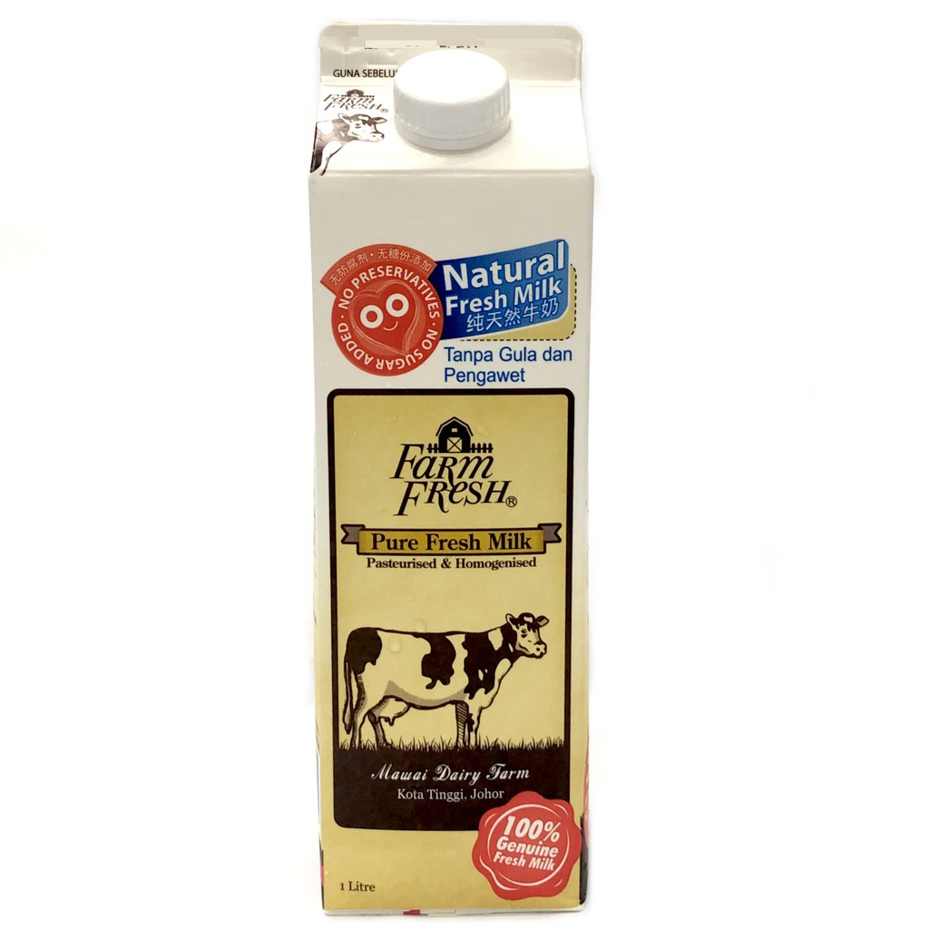 Promo Pkp 2 O Farm Fresh This Is Barulah Fresh Uht Milk 1liter Shopee Singapore