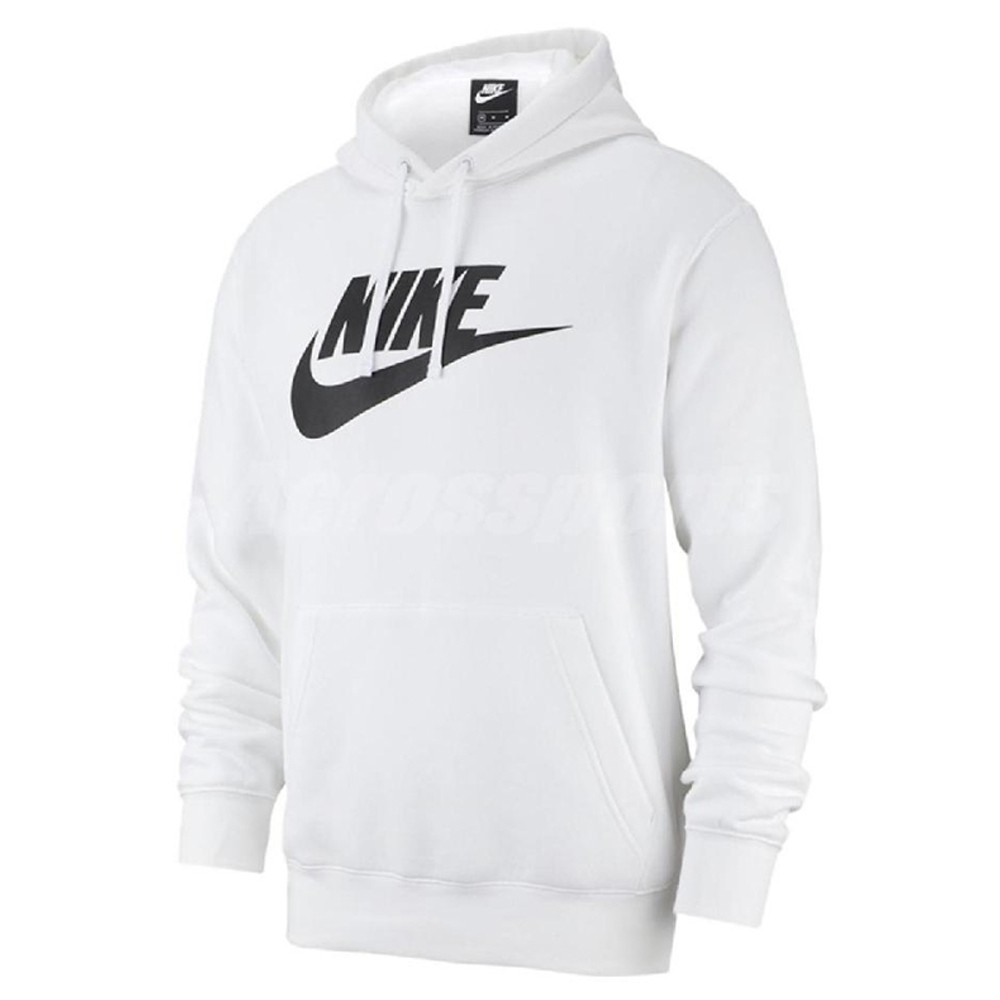 nike grey hoodie black logo