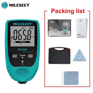Mileseey MC996 Thickness Gauges Car Paint Film Coating Thick Detector Automobile Repair Tools 0-1500 um Fe & NFe Probe Kits
