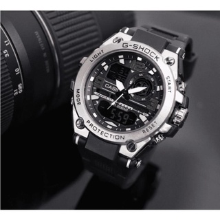 Men's Watch Full Black Digital Sport Metal Watches With BOX