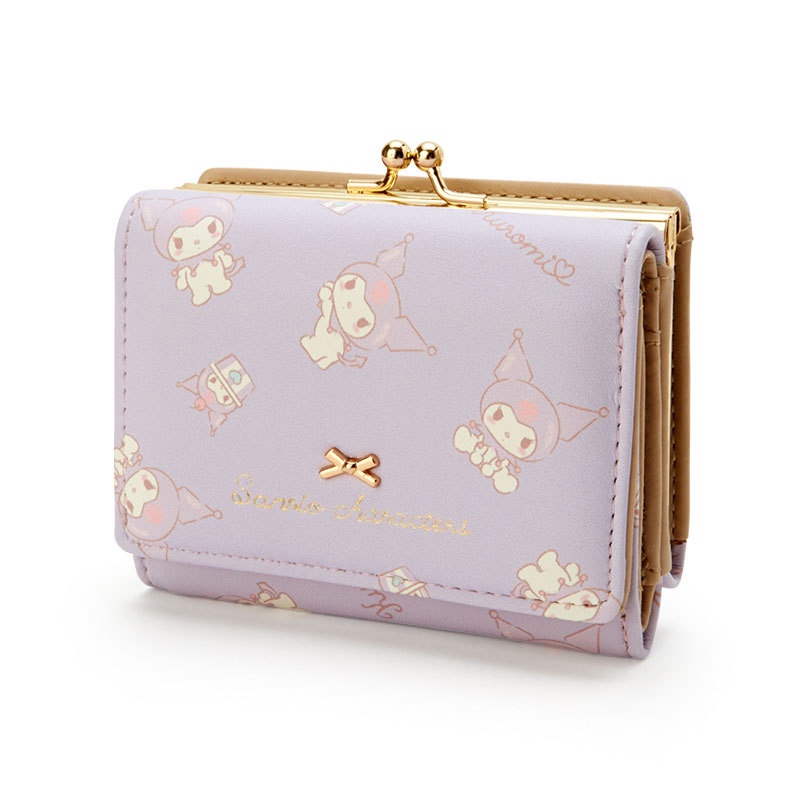Cute Hello Kitty My Melody Kuromi Wallet Women Girls Pink Kawaii Purse