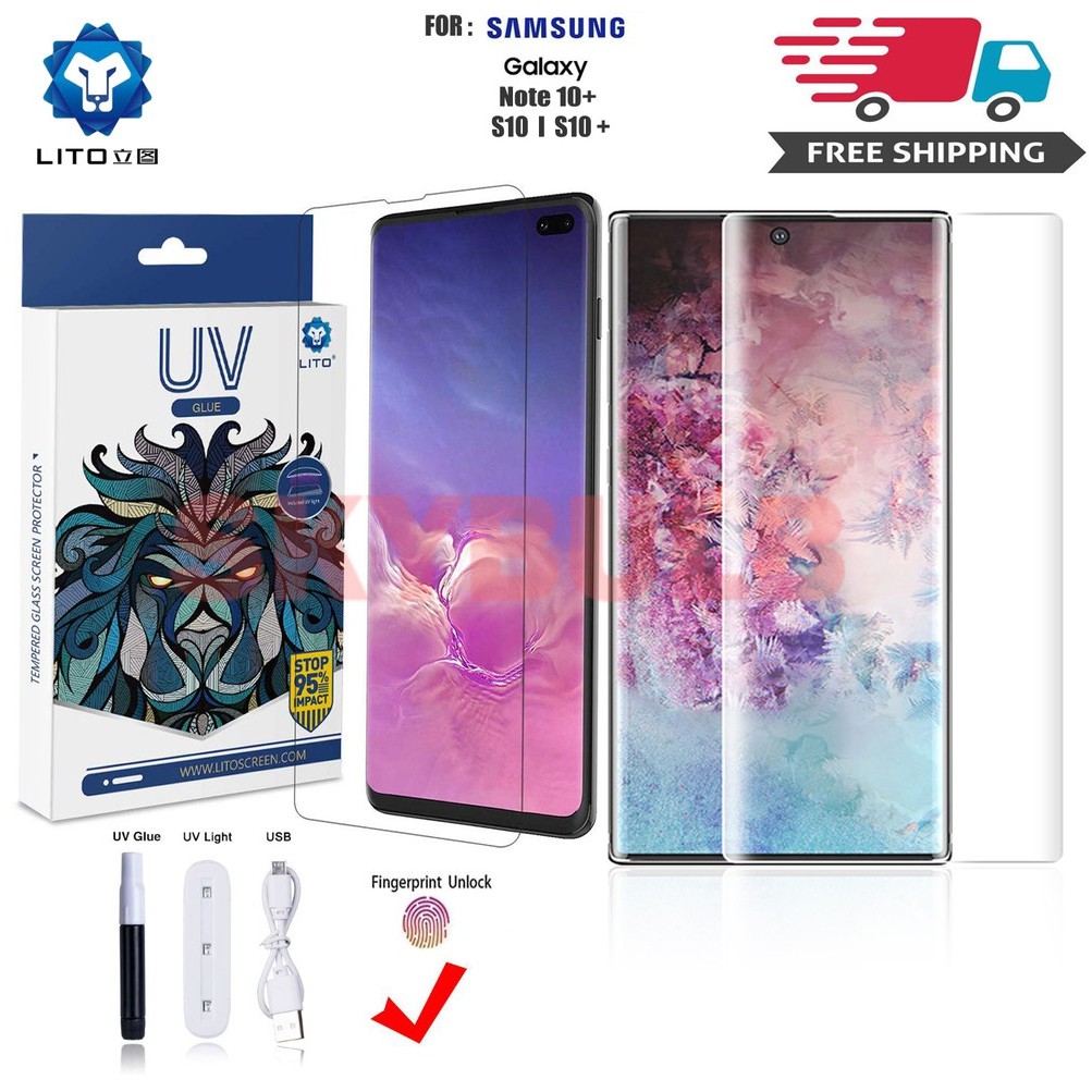 Shop Malaysia Lito Uv Liquid Tempered Glass Screen Protector For Samsung Galaxy Note 10 Note 10 Plus S10 S10 Plus Shopee Singapore