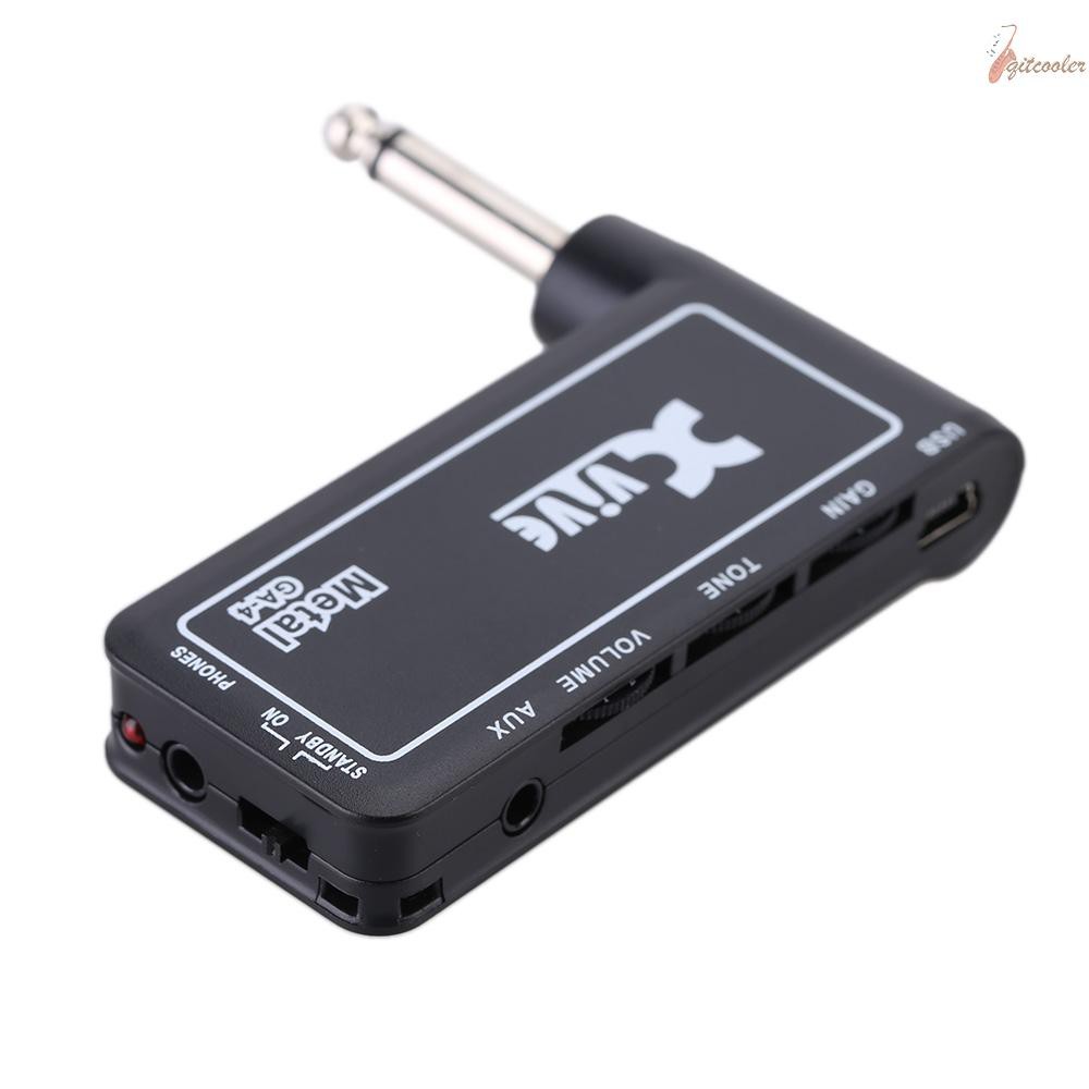 SQC Xvive GA4 Metal Mini Portable Rechargeable Electric Guitar Plug