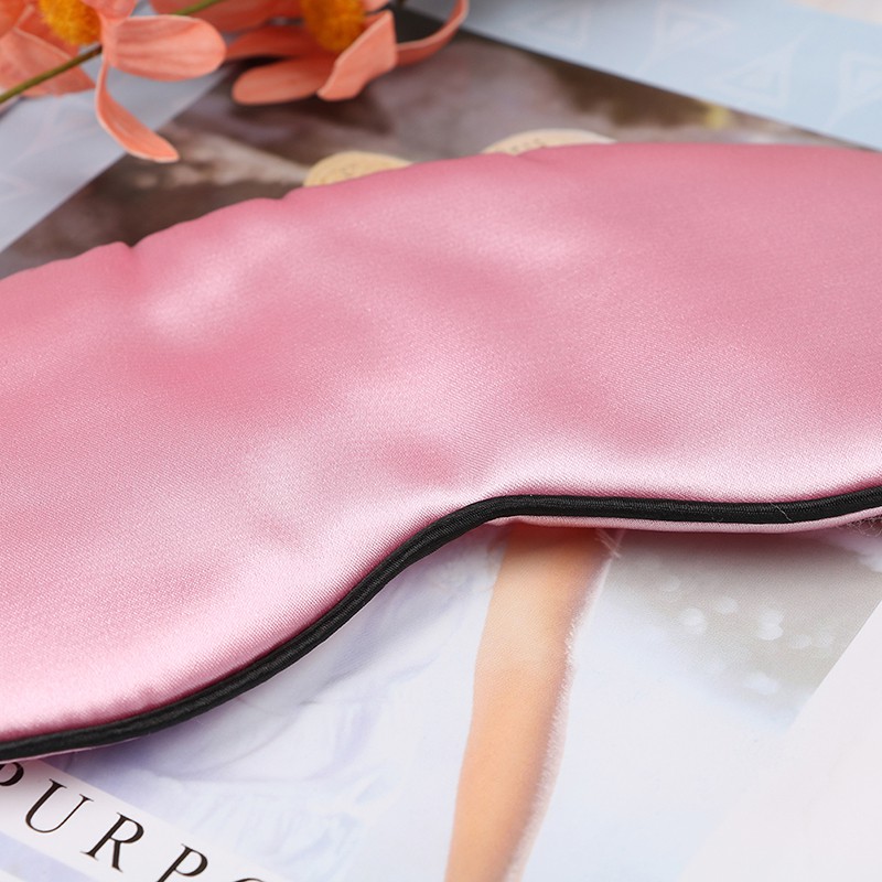 WHSG 1 pcs eye mask soft padded travel night sleeping blindfold sleep aid