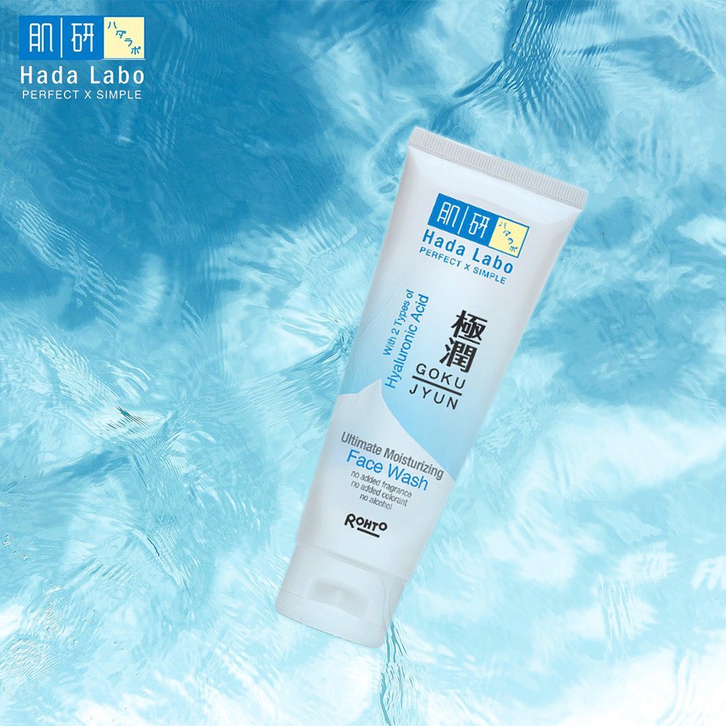 hada labo ultimate moisturizing face wash