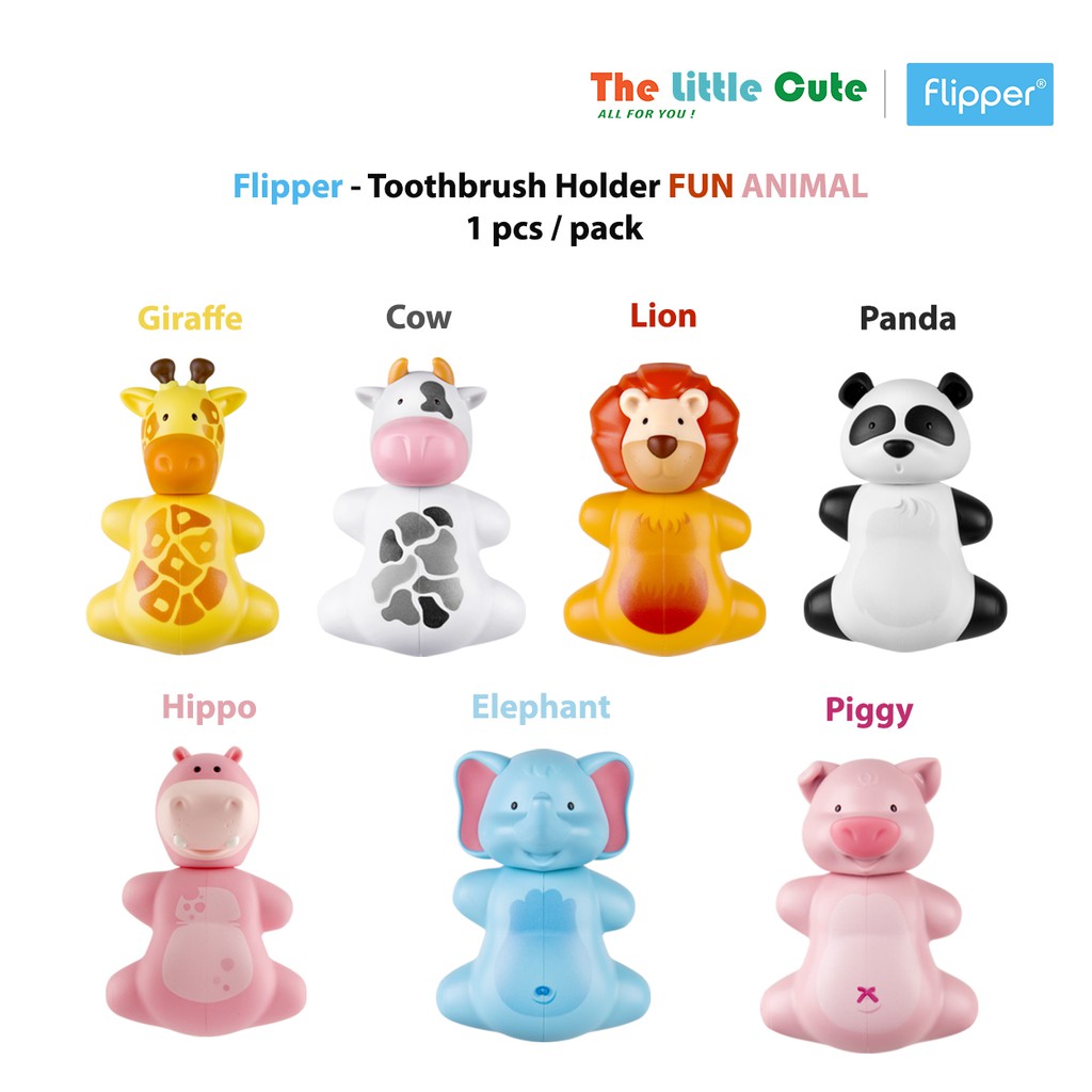 Flipper Toothbrush Holder Fun Animal | Shopee Singapore