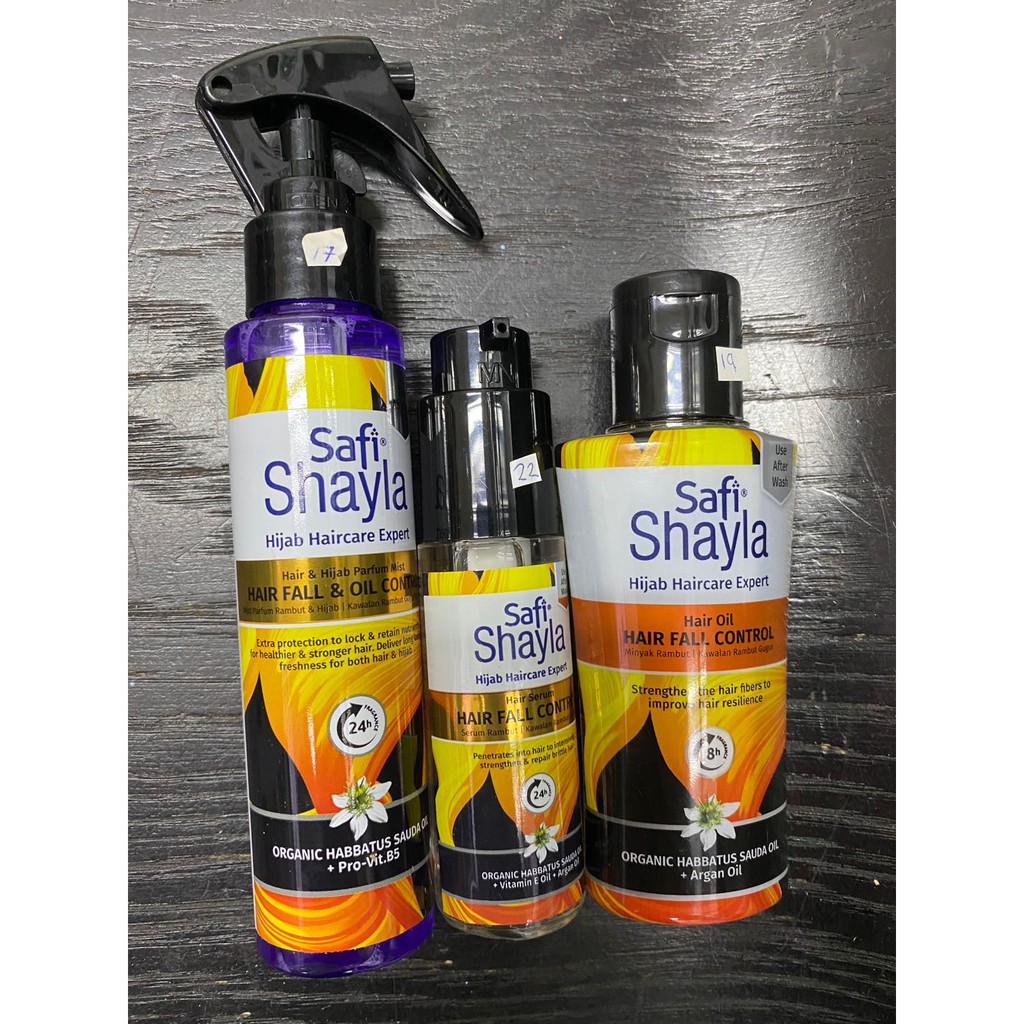 Safi Shayla Hijan Haircare Hairfall Control Spray Or Serum Or Hair Oil Shopee Singapore