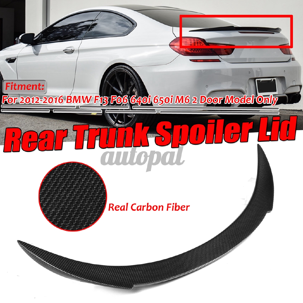 Carbon Fiber Rear Spoiler Wing for BMW F06 F12 640i 650i M6 Gran Coupe ...
