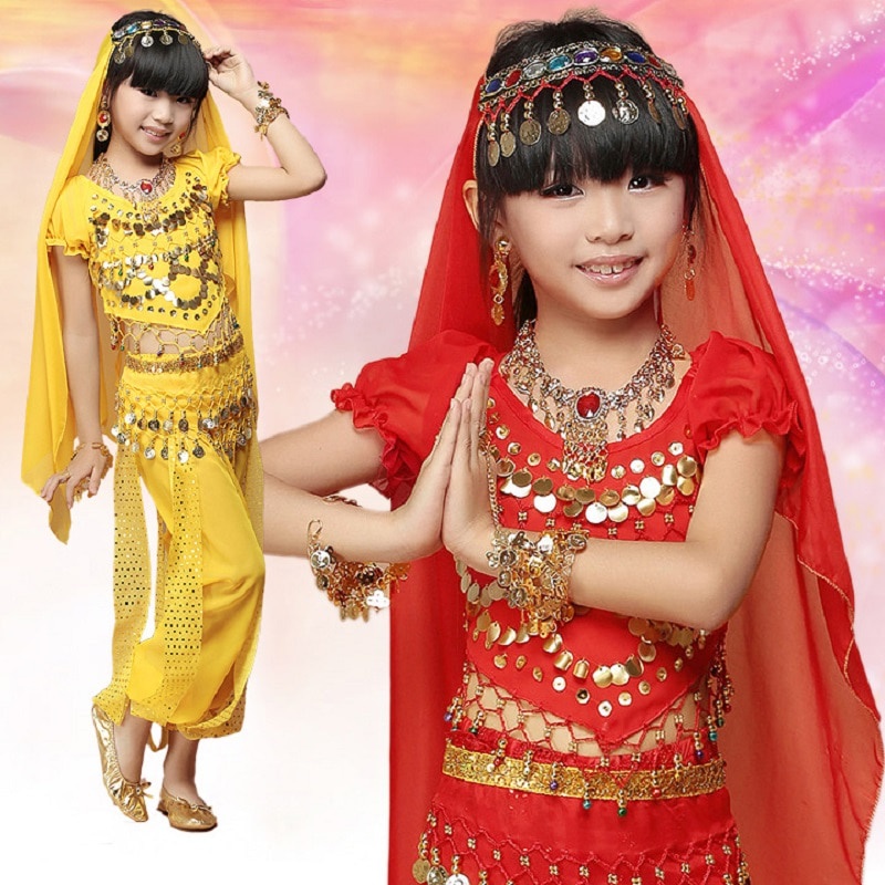 indian dress for kids girls children dresses india belly dance clothes  oriental dance costumes for sale bellydance child indian | Shopee Singapore