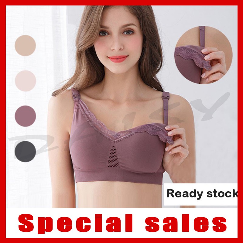Maternity bra! Lace breastfeeding bra/nursing bra MXL ,4 colors