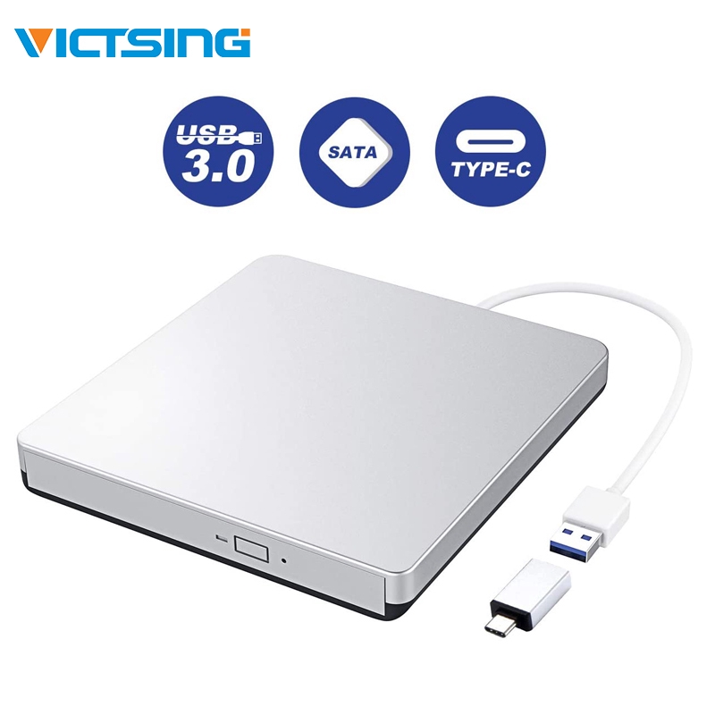 Victsing External Dvd Cd Drive With Usb 3 0 And Type C Interface Cd Rw Portable Dvd Rw Burner And Reader Compatible With Windows Laptops Macbook Air Pro Apple Imac Pc Shopee Singapore