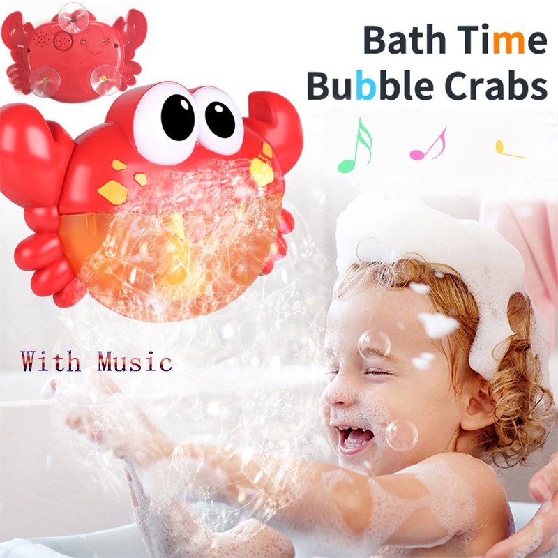 music bath time bubble crab