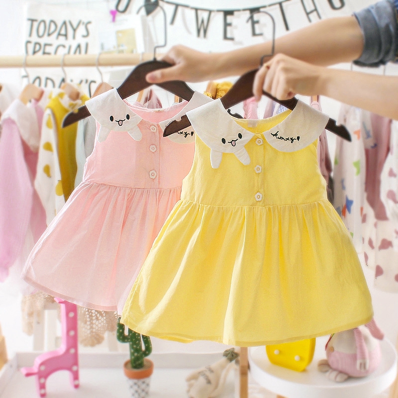 Baby Girls Dresses Summer Suspenders Bow-Knot Plaid Sundress Clothes Set 0-4 Years Todder Newborn Girl Cotton Skirt