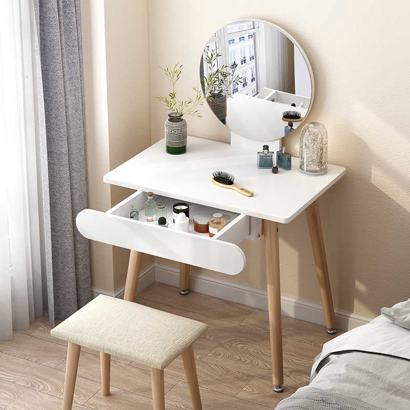 Dresser Table Bedroom Makeup Solid Wood Concise Modern Simple And