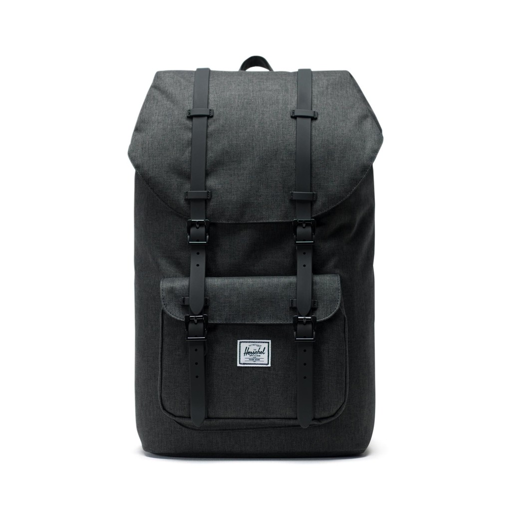 herschel little america black rubber