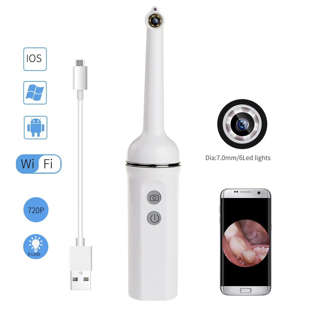 Endoscope Dental Endoscope Adjustable Cleaning Care Dental Inspection for Ear Tooth 