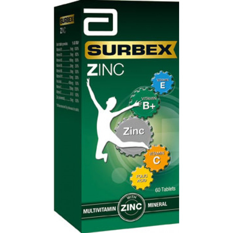Abbott Surbex Zinc (Multivitamins) 60 tablets