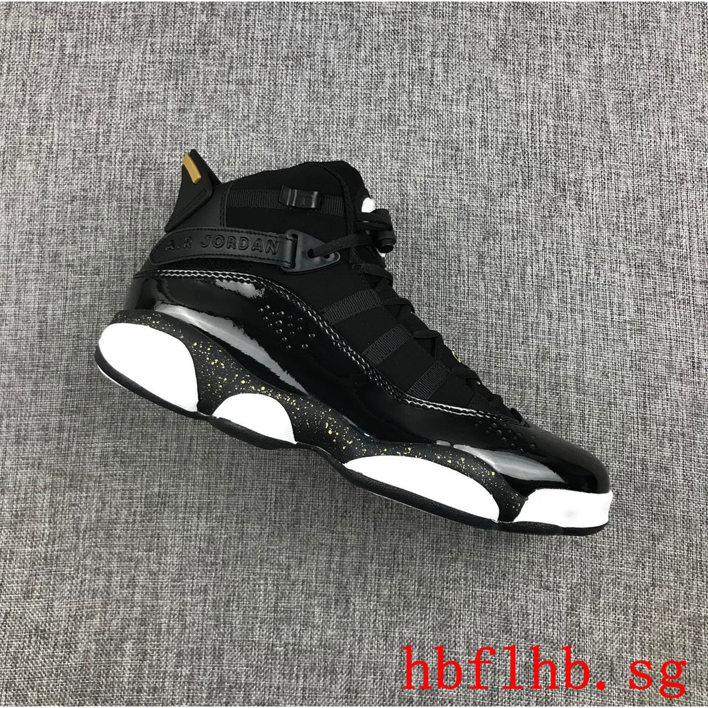 jordan 6 rings black gold