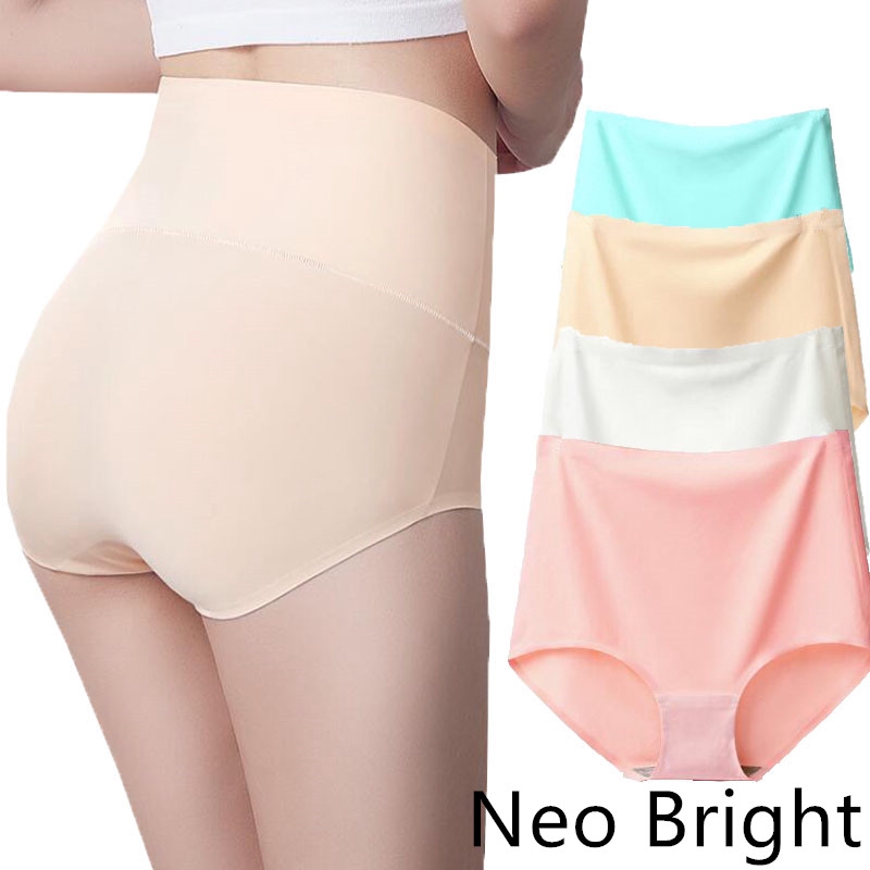 Women's Spandex Ice Silk Laser Cut Seamless Elastic Panties