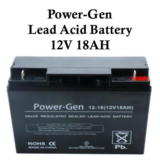 Power-gen Lead Acid Battery 12v 18ah Valve Regulated Sealed 