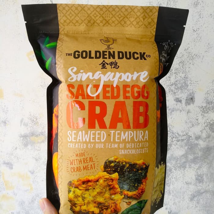 Golden Duck Salted Egg Crab Seaweed Tempura 110 Grams Singapore Shopee Singapore