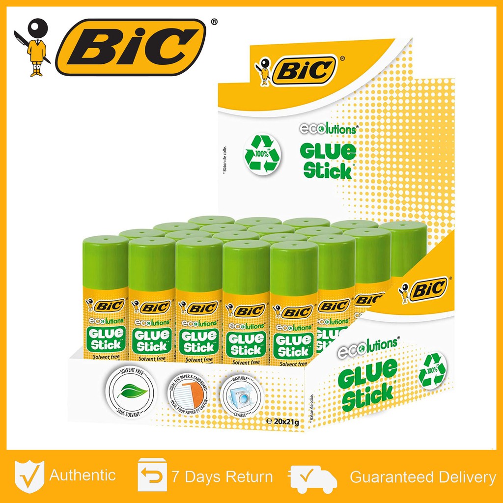 Bic Eco Glue Stick 21g 20 S Box Shopee Singapore