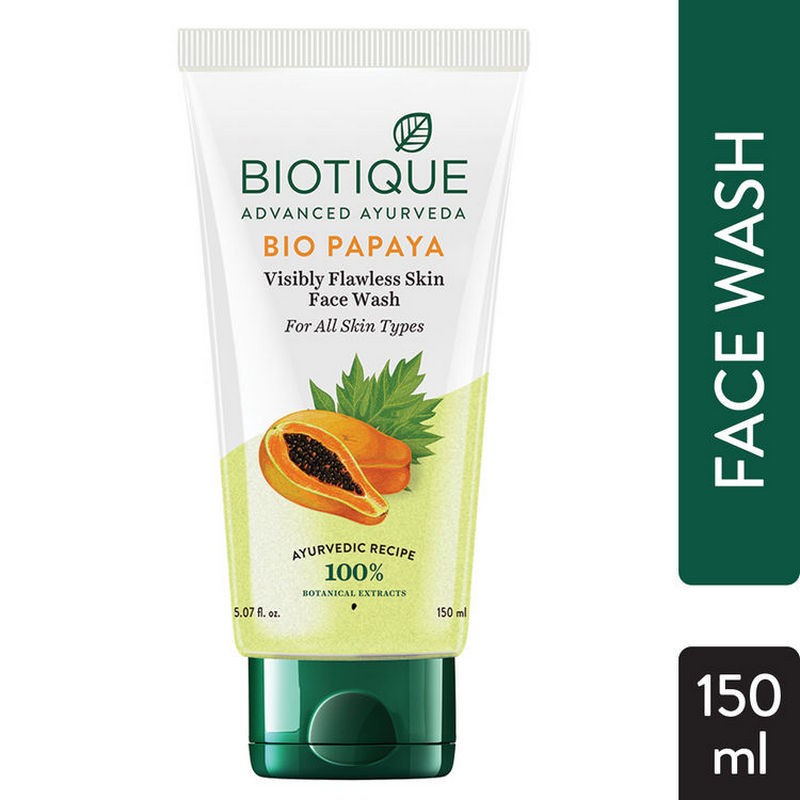 BIOTIQUE ADVANCED AYURVEDA BIO PAPAYA FACE WASH 150 ML Shopee Singapore
