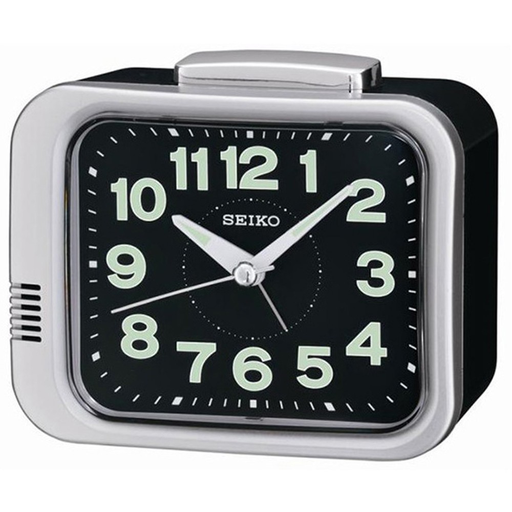 Seiko QHK028AN Analog Quiet Sweep Lumibrite Bell Alarm Clock QHK028A Shopee Singapore